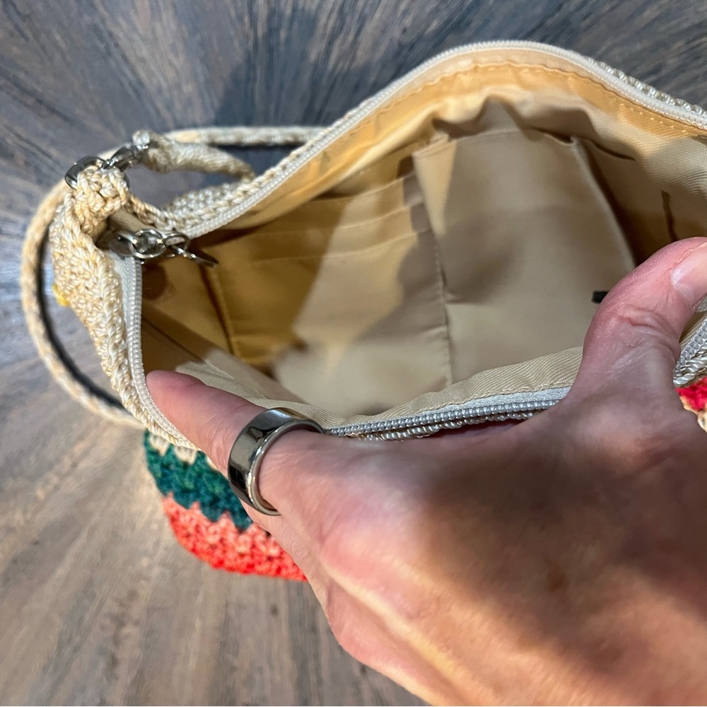The Sak Crochet Shoulder Bag – Rainbow Stripe Boho Crossbody - Picture 9 of 16